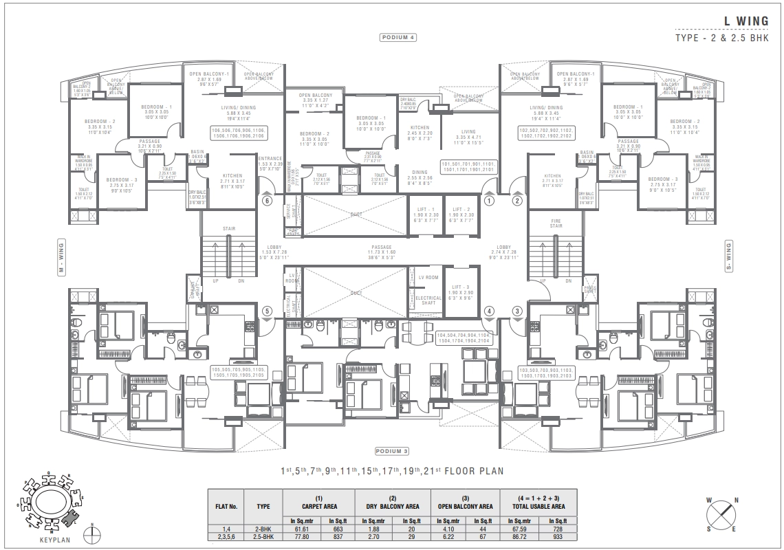Pharande Puneville Phase 3 Floor plan 2